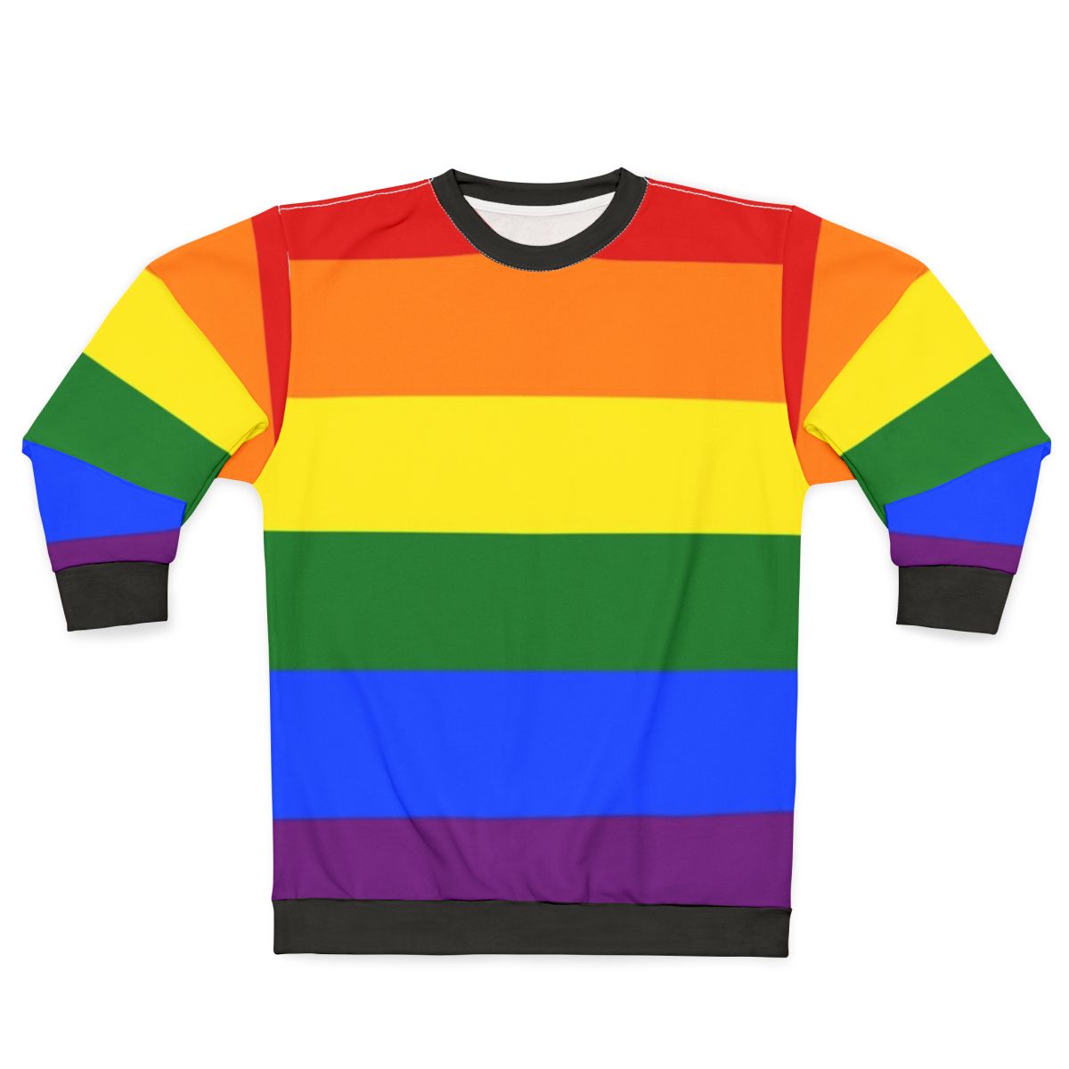 Colorful rainbow LGBTQ pride sweatshirt