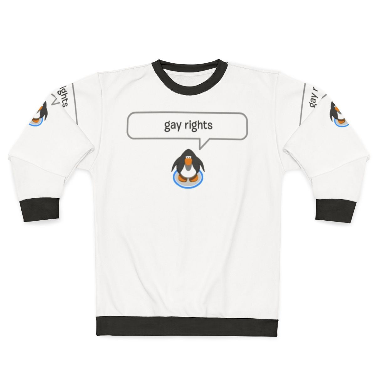 LGBTQ Penguin Graphic Sweatshirt