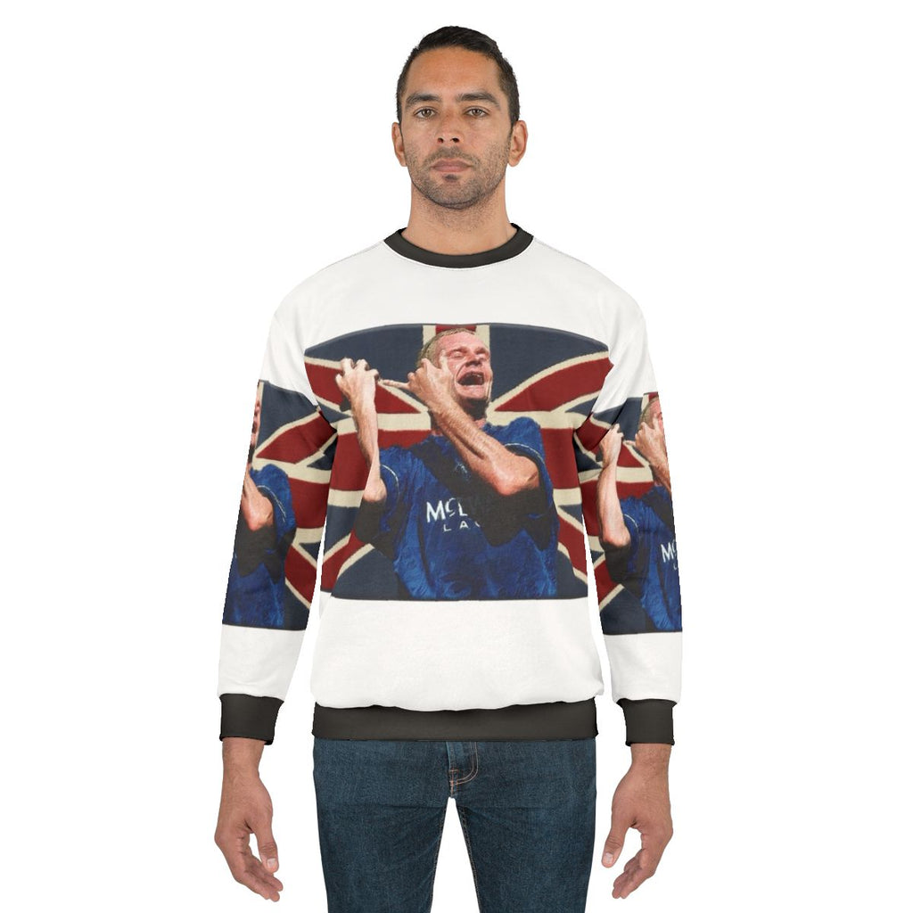 Paul Gascoigne Flute Impression Painted Sweatshirt
