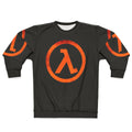 Retro Gaming Geek Half Life Rust Logo Sweatshirt