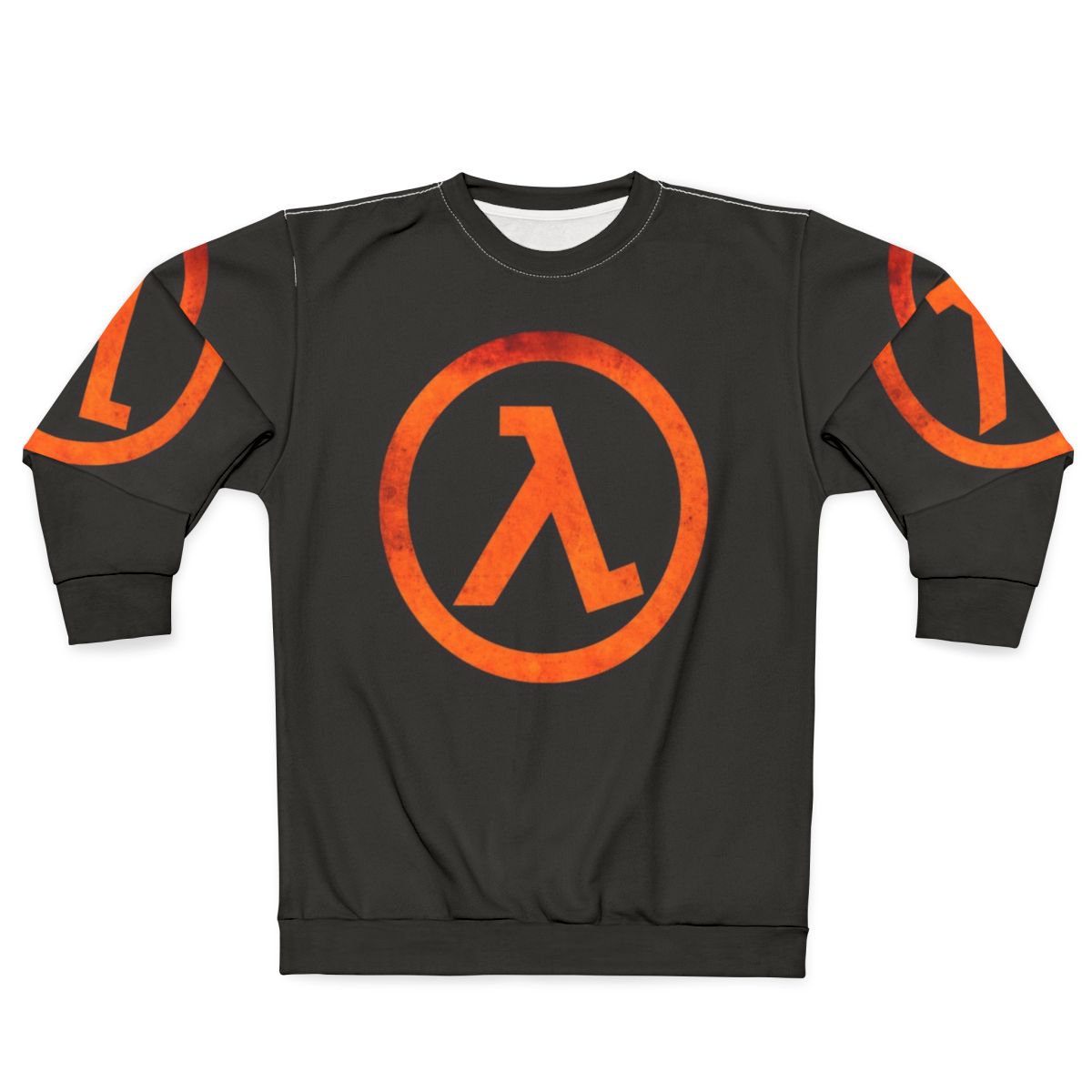 Retro Gaming Geek Half Life Rust Logo Sweatshirt