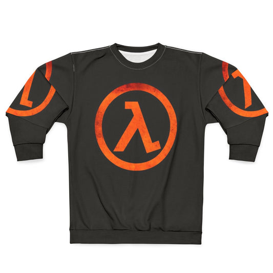 Retro Gaming Geek Half Life Rust Logo Sweatshirt