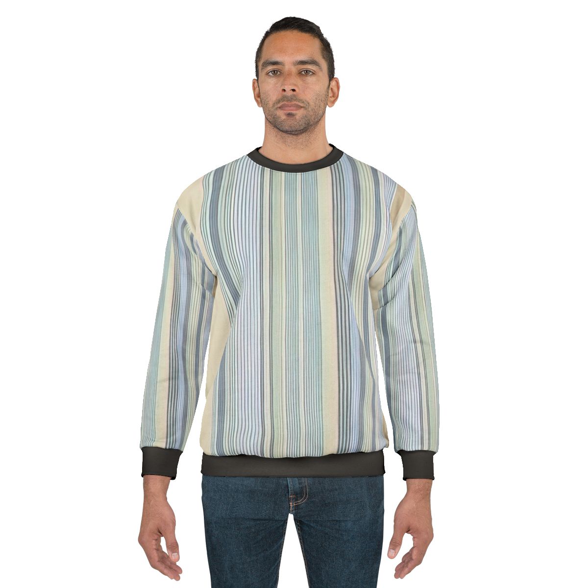 Gene Davis inspired abstract art sweatshirt
