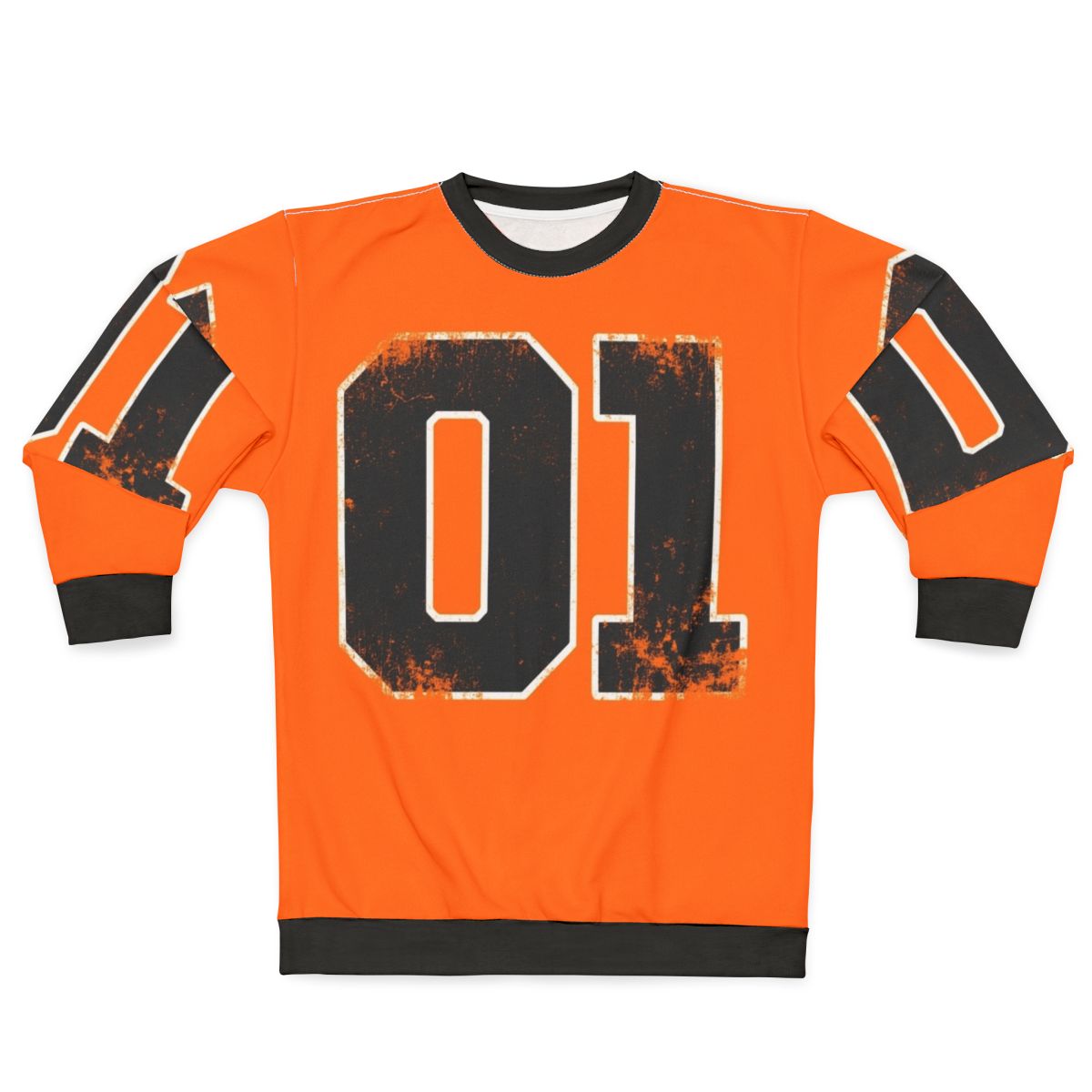 General Lee 01 Sweatshirt featuring the iconic Dodge Charger from Dukes of Hazzard