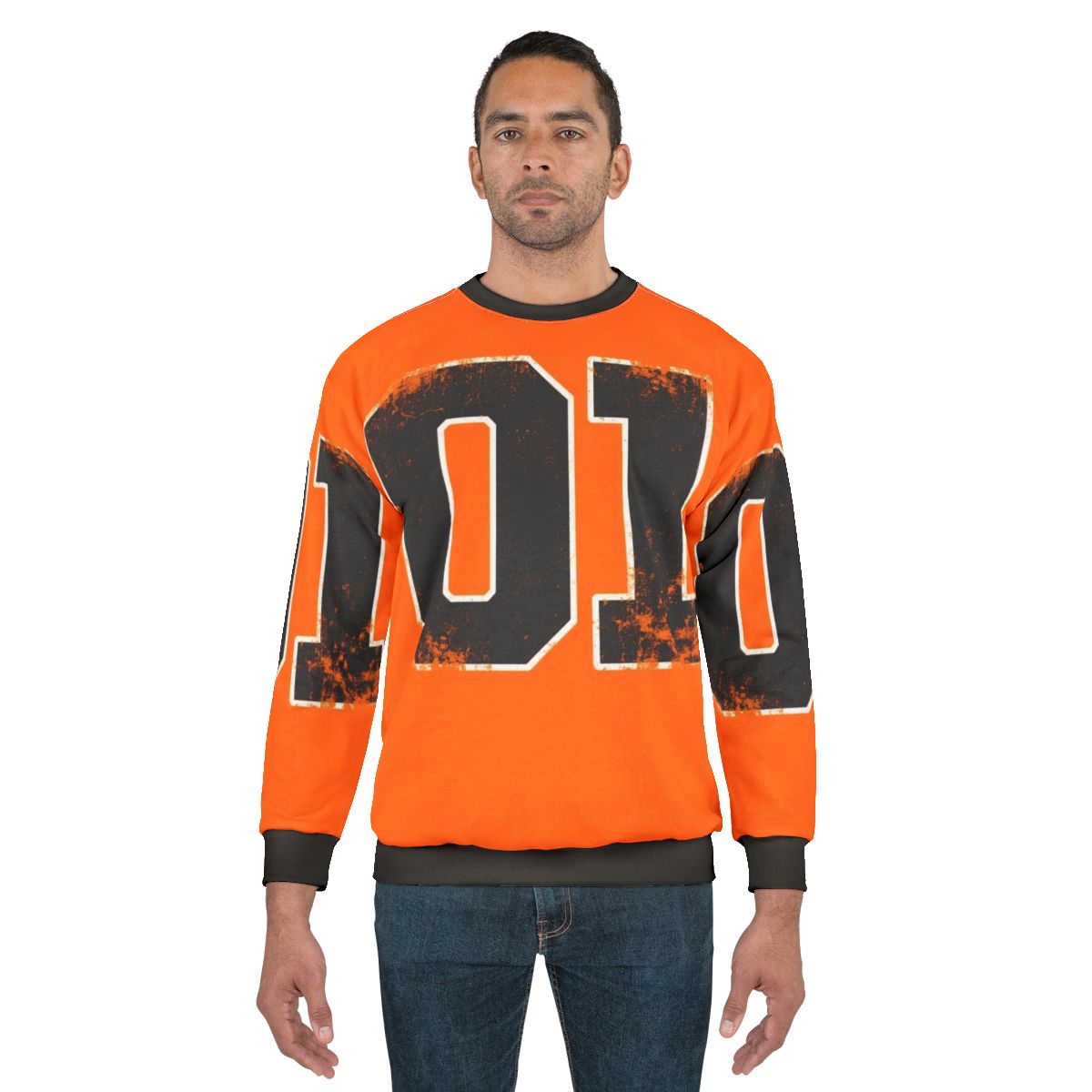 General Lee 01 Sweatshirt featuring the iconic Dodge Charger from Dukes of Hazzard