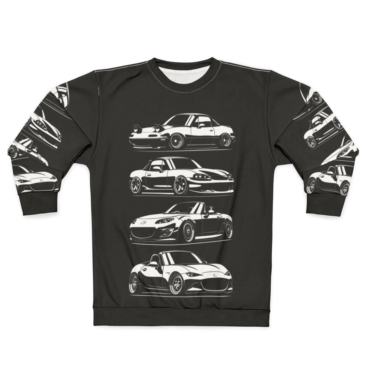 Generations MX5 Miata Automotive Sweatshirt