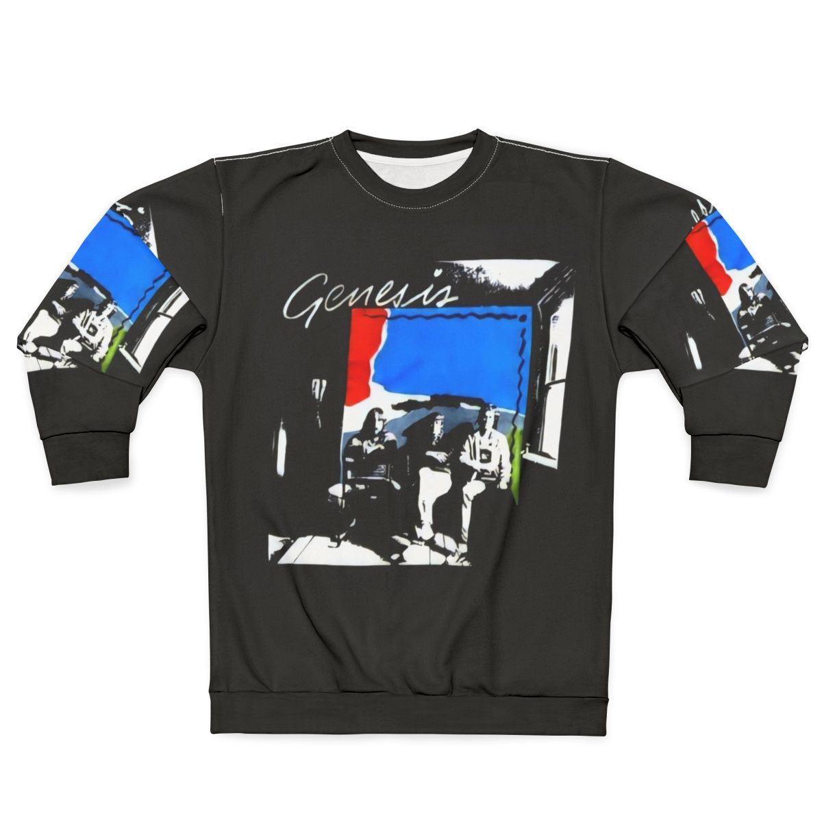 Genesis Abacab vintage inspired sweatshirt with 80s prog rock band design