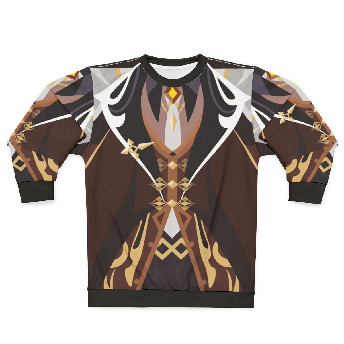 Geo Archon cosplay sweatshirt with Zhongli and Genshin Impact design