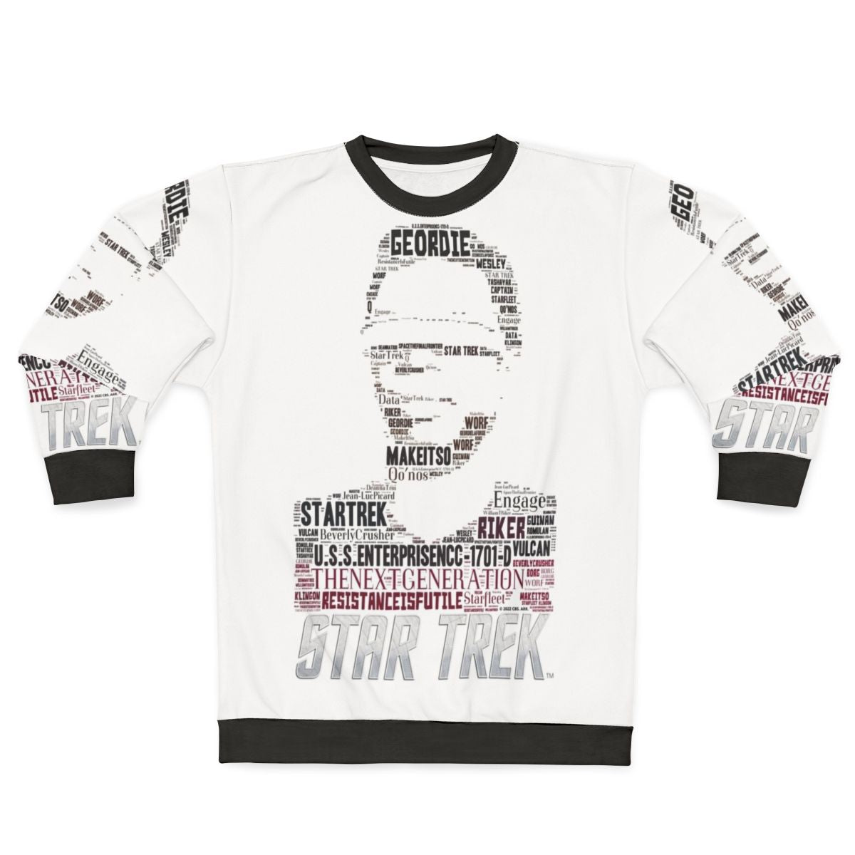 Geordie La Forge Star Trek: The Next Generation sci-fi sweatshirt