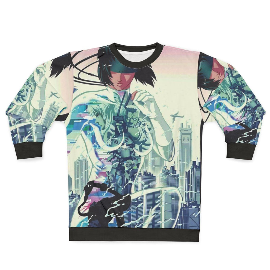 Ghost In The Shell Anime Sweatshirt Featuring Masamune Shirow's Iconic Artwork