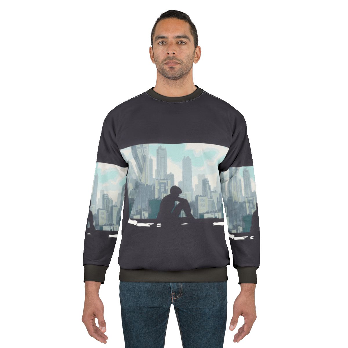 Ghost In The Shell Anime Sweatshirt, featuring characters from the classic anime series