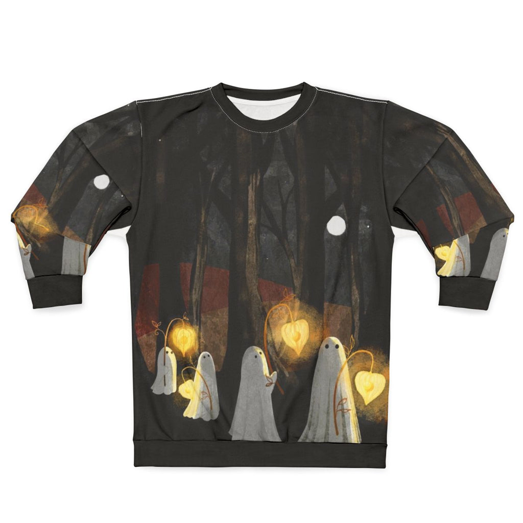 Haunted forest ghost parade sweatshirt