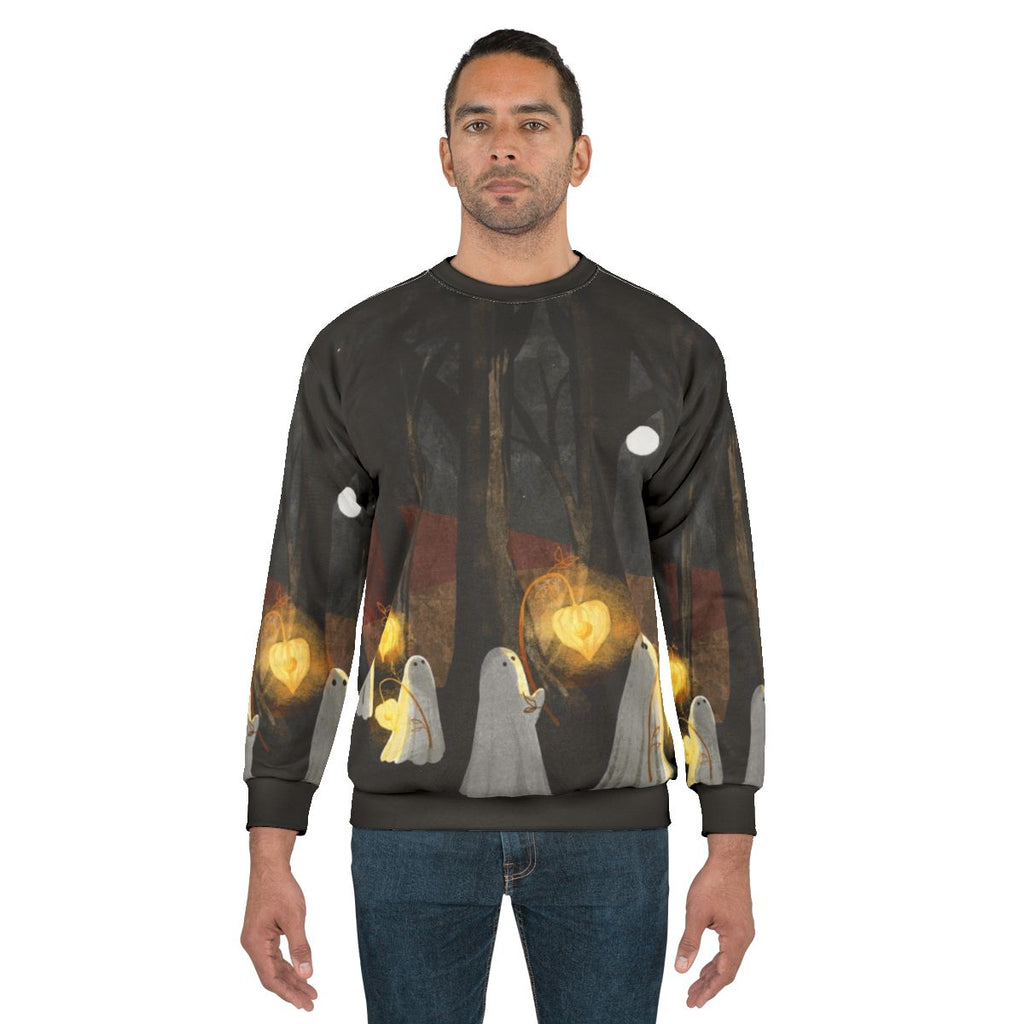 Haunted forest ghost parade sweatshirt