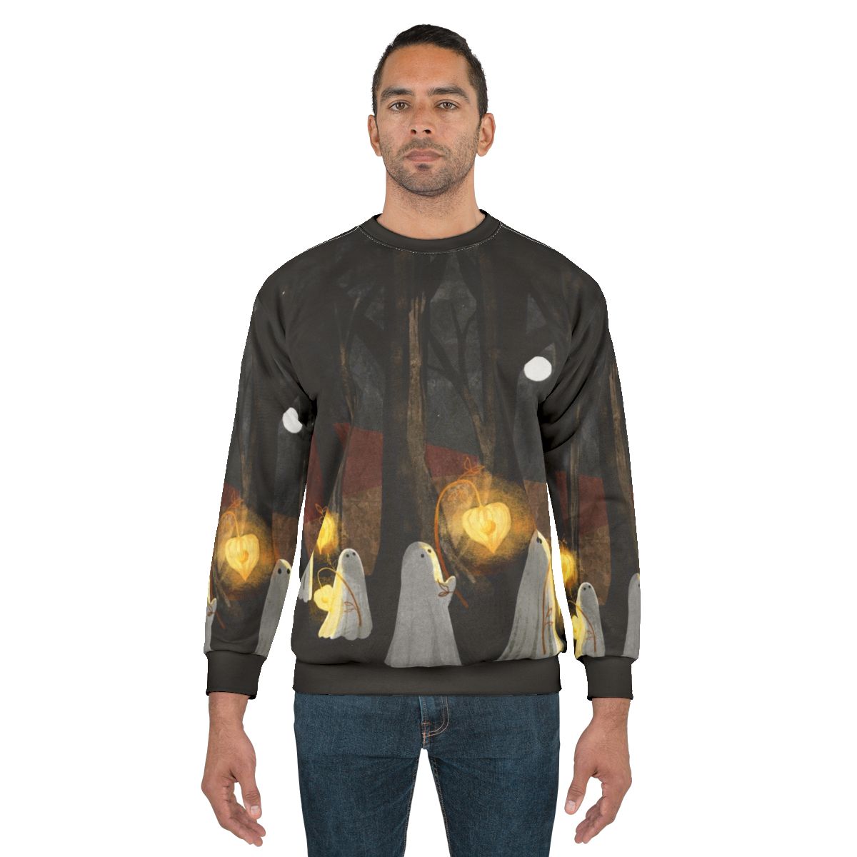 Haunted forest ghost parade sweatshirt