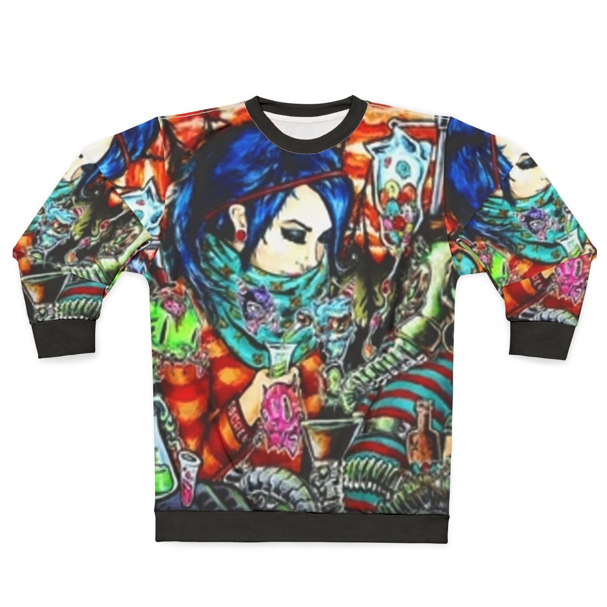Ghost Town Creepy Emo Sweatshirt