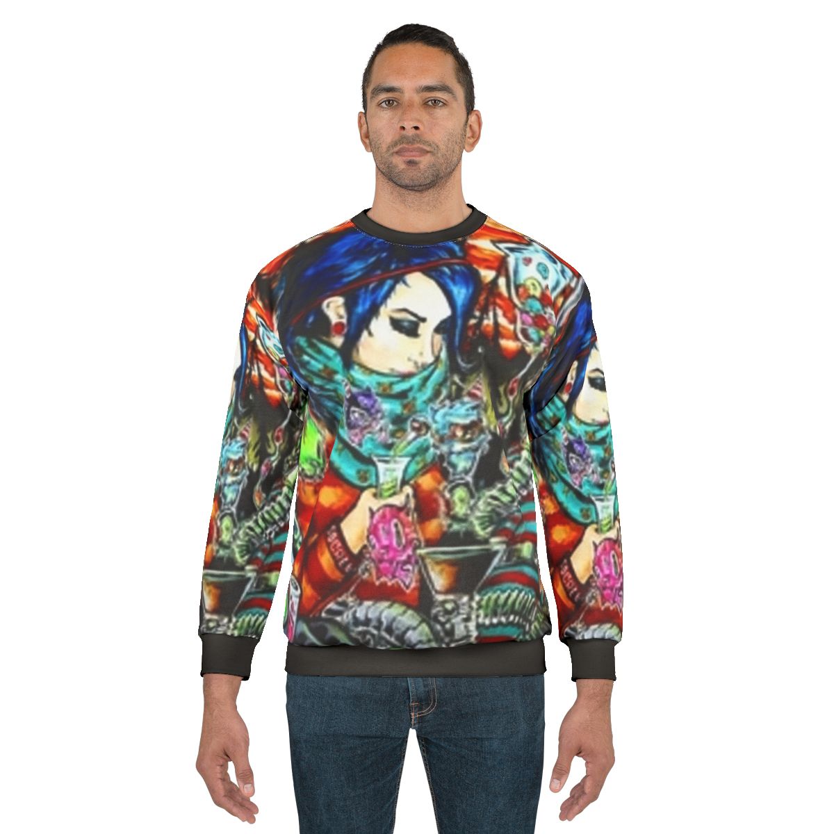 Ghost Town Creepy Emo Sweatshirt