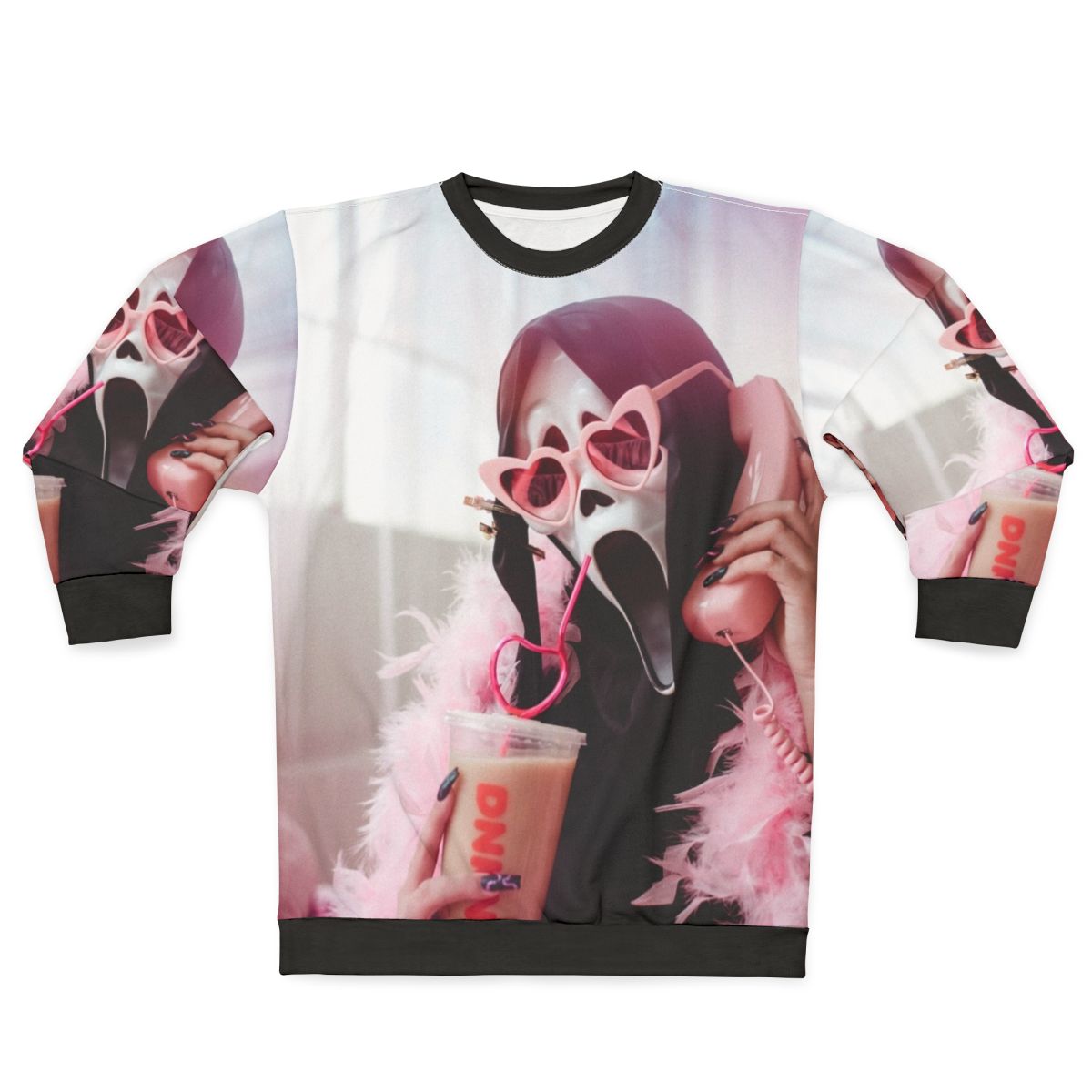 Ghostface inspired pop art design sweatshirt