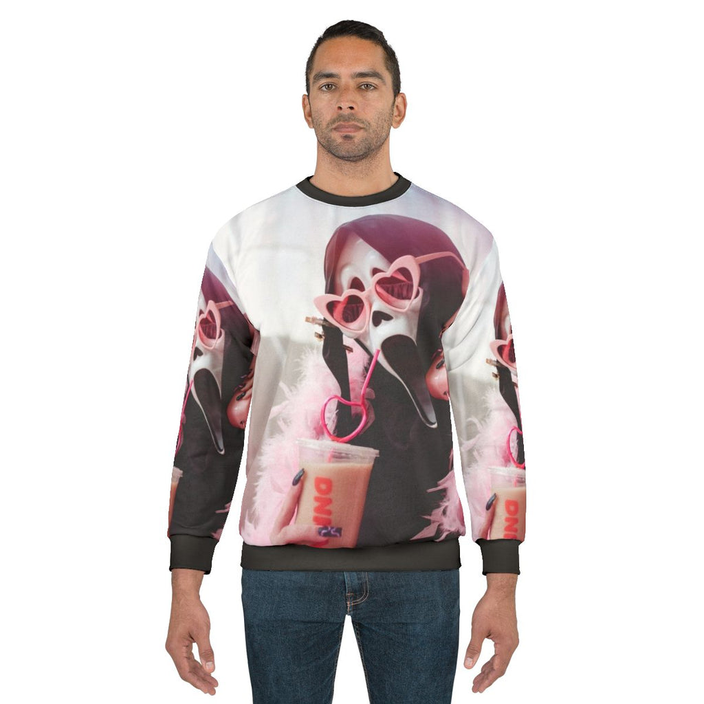 Ghostface inspired pop art design sweatshirt