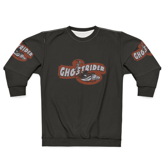 Ghostrider Sweatshirt featuring the iconic Ghostrider roller coaster at Knotts Berry Farm amusement park