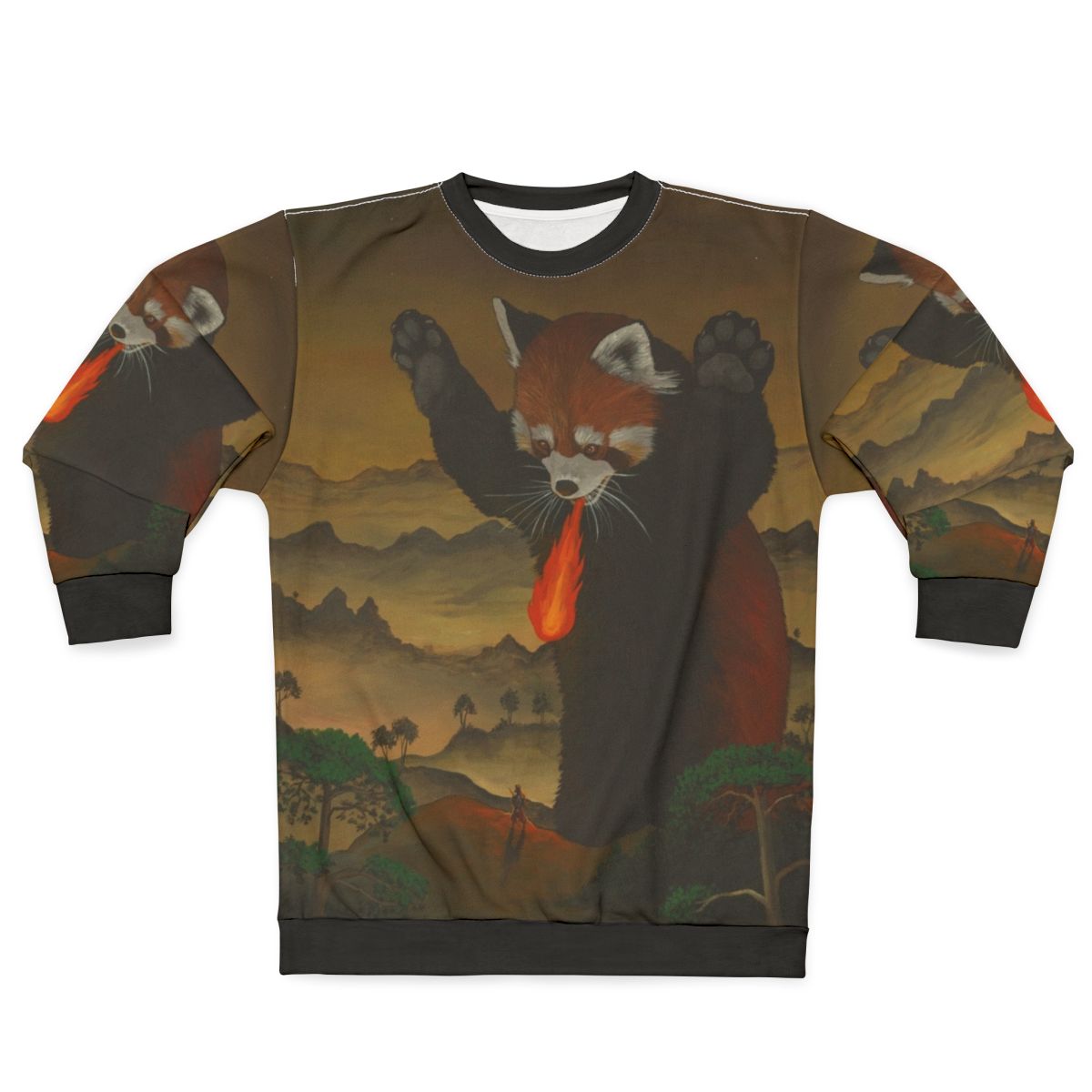 Fiery Giant Red Panda Sweatshirt