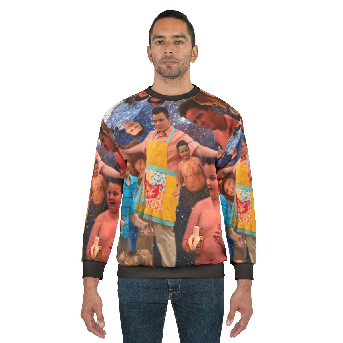 Gibby from iCarly character graphic on a grey sweatshirt