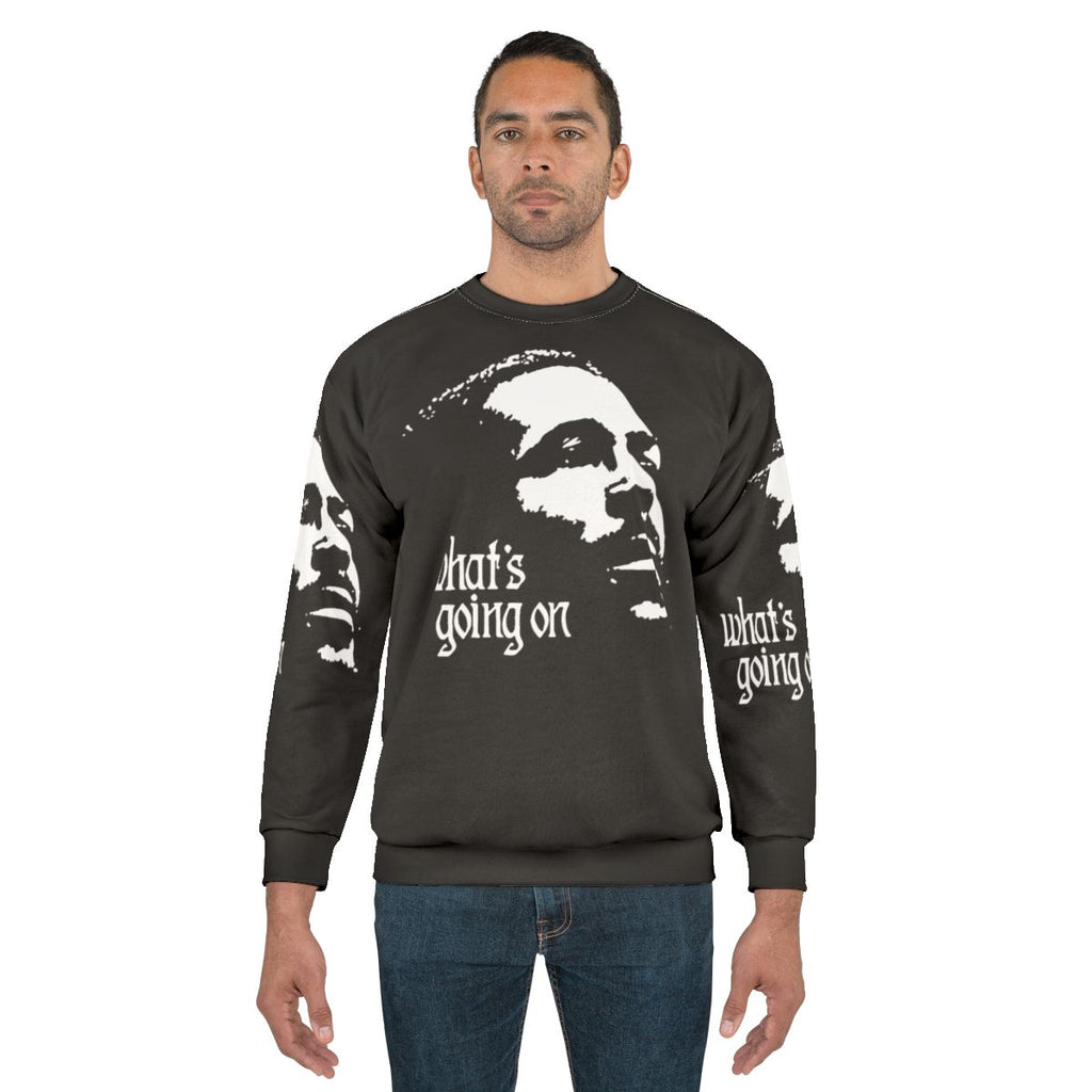 Vintage style Marvin Gaye "What's Going On" graphic sweatshirt