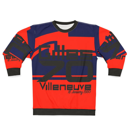 Gilles Villeneuve Ferrari Formula One Racing Tribute Sweatshirt