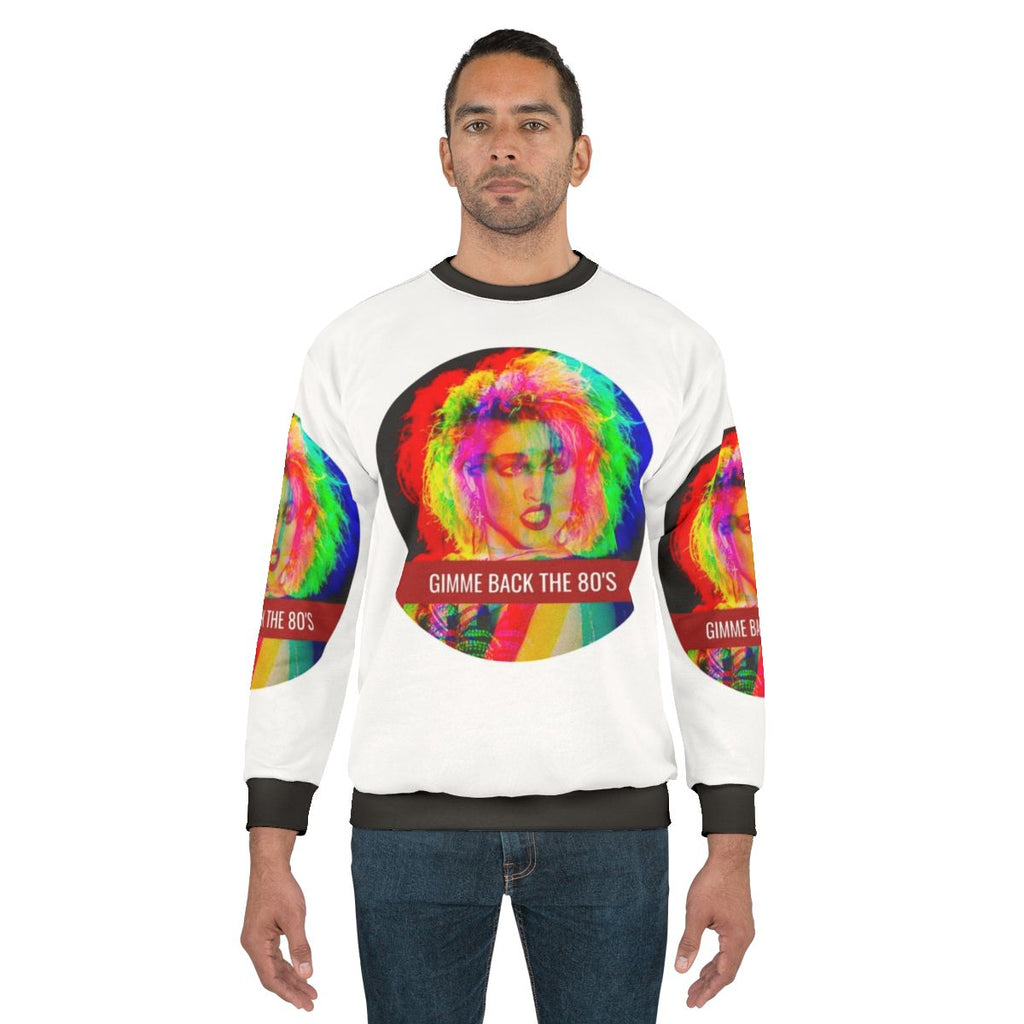 Retro 80s Sweatshirt with Madonna Inspired Design