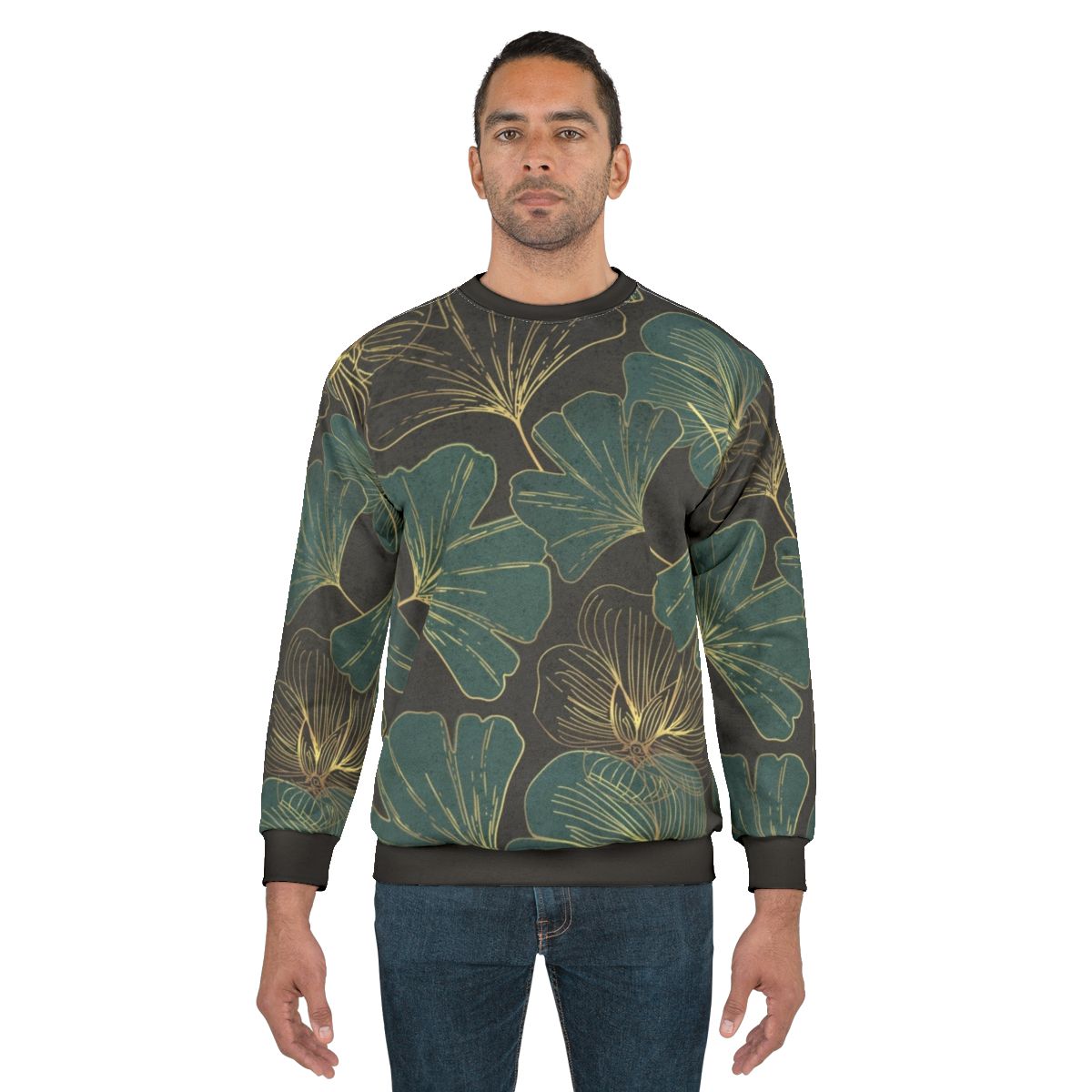Ginkgo Biloba Leaf Art Sweatshirt