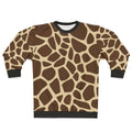 Giraffe pattern sweatshirt with camouflage design