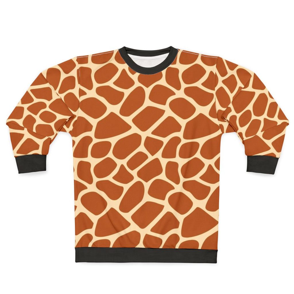 Giraffe print animal print sweatshirt