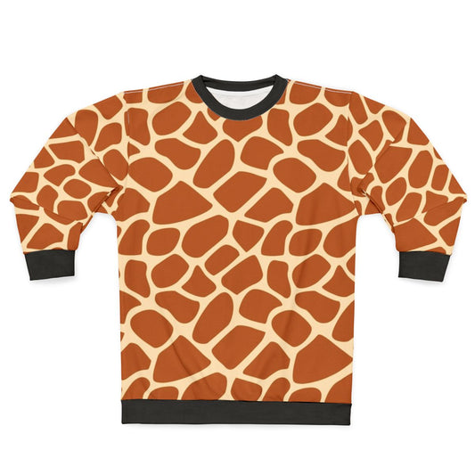 Giraffe print animal print sweatshirt