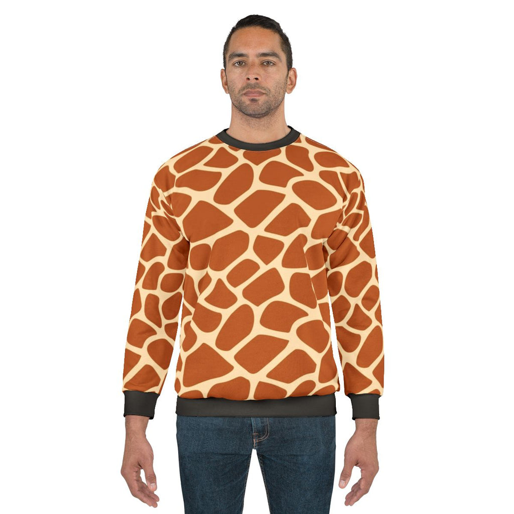 Giraffe print animal print sweatshirt