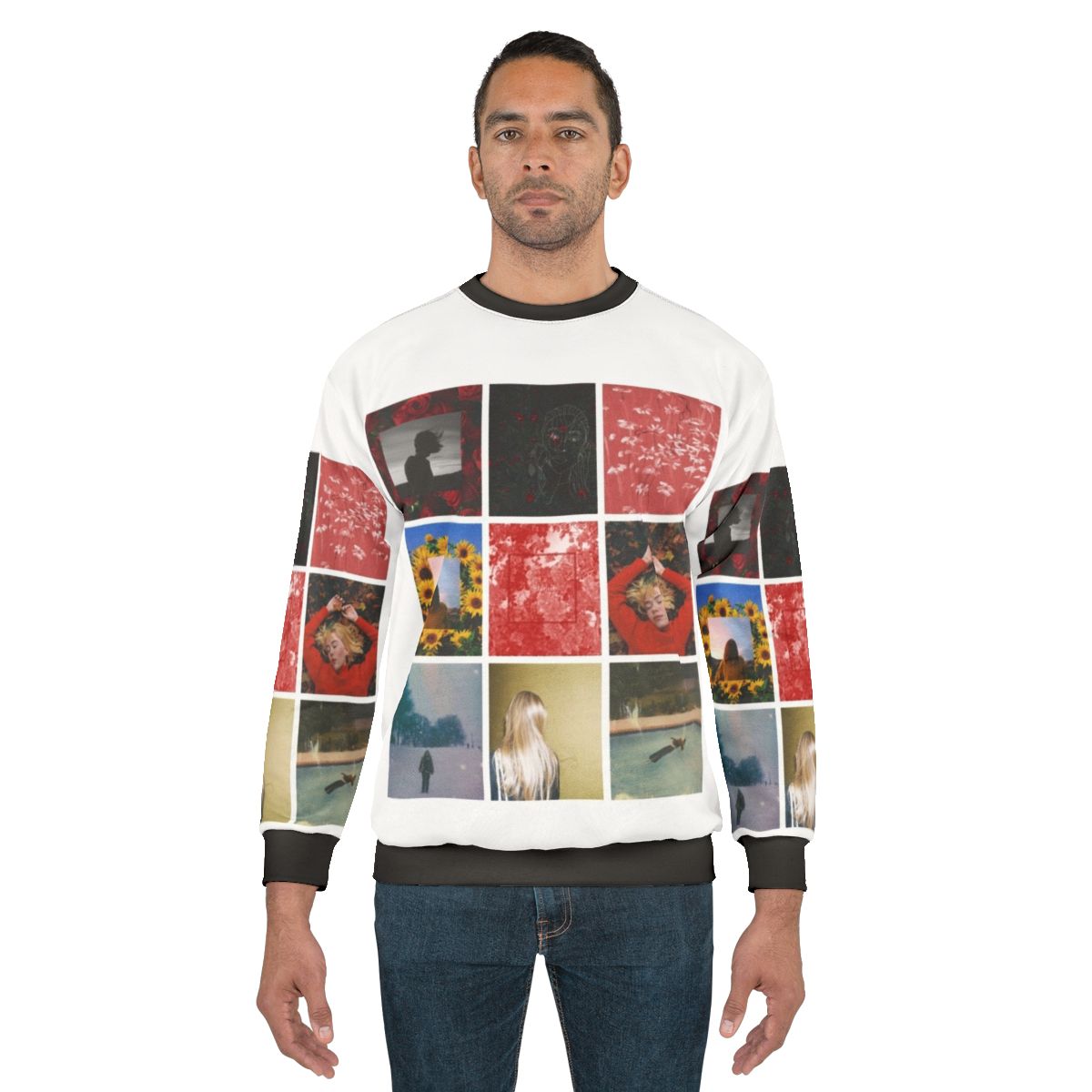 A girl in a red sweatshirt, representing indie, bedroom pop, and LGBTQ+ culture.