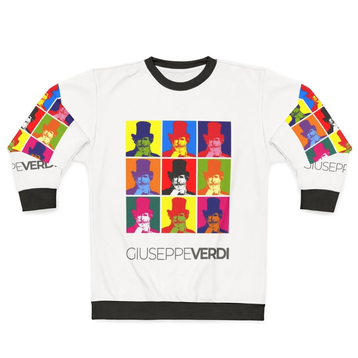 Giuseppe Verdi Pop Art Portrait Sweatshirt