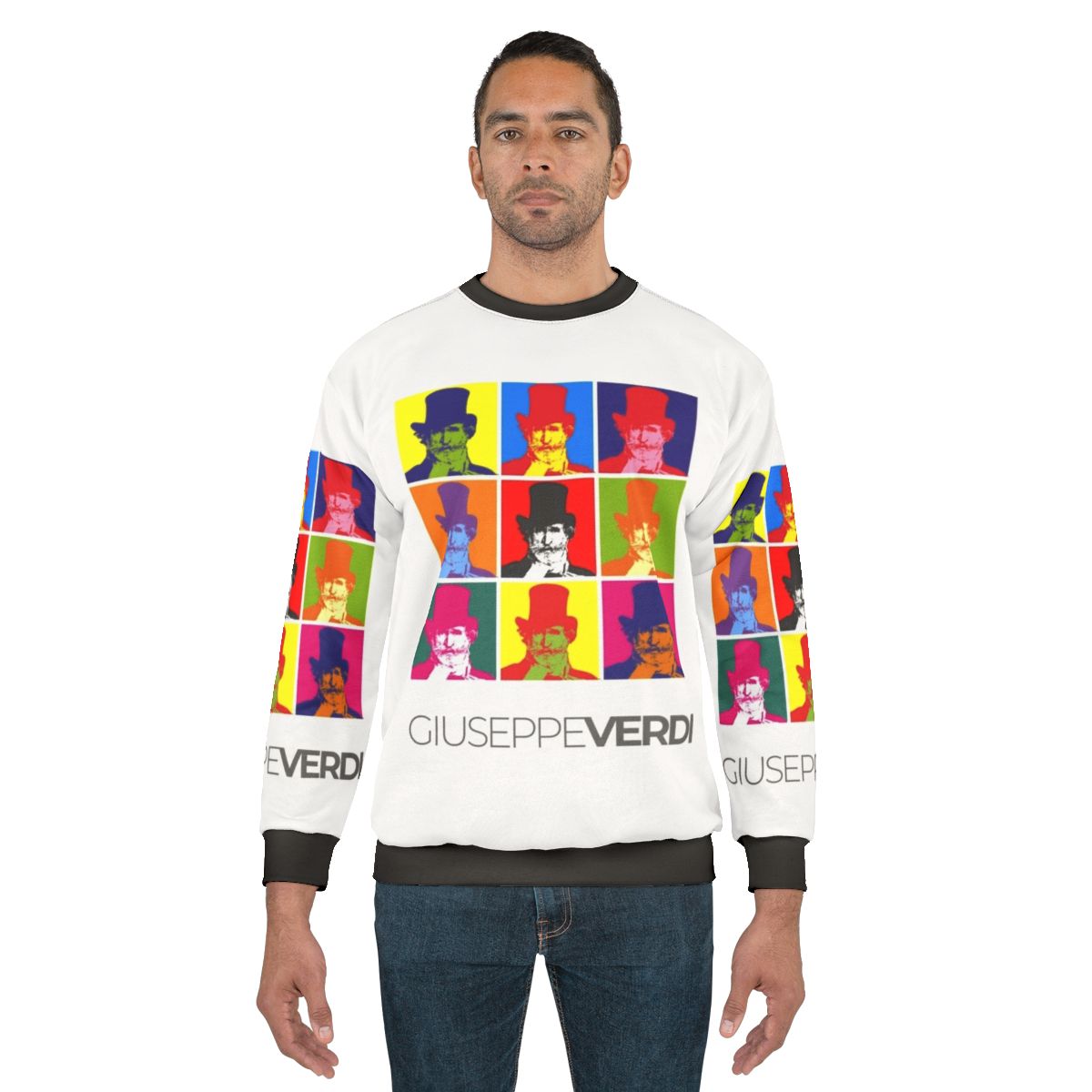 Giuseppe Verdi Pop Art Portrait Sweatshirt