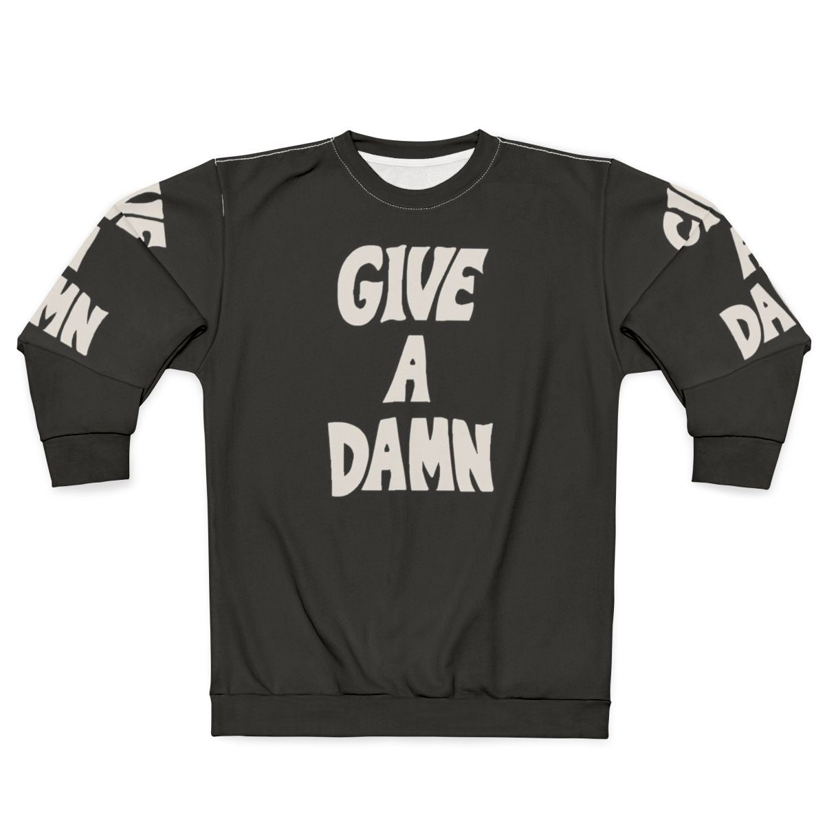 Alex Turner Inspired "Give A Damn" Graphic Sweatshirt