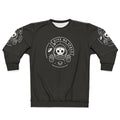 Astronomical Space Sweatshirt with Moon, UFO, and Minimalist Graphic