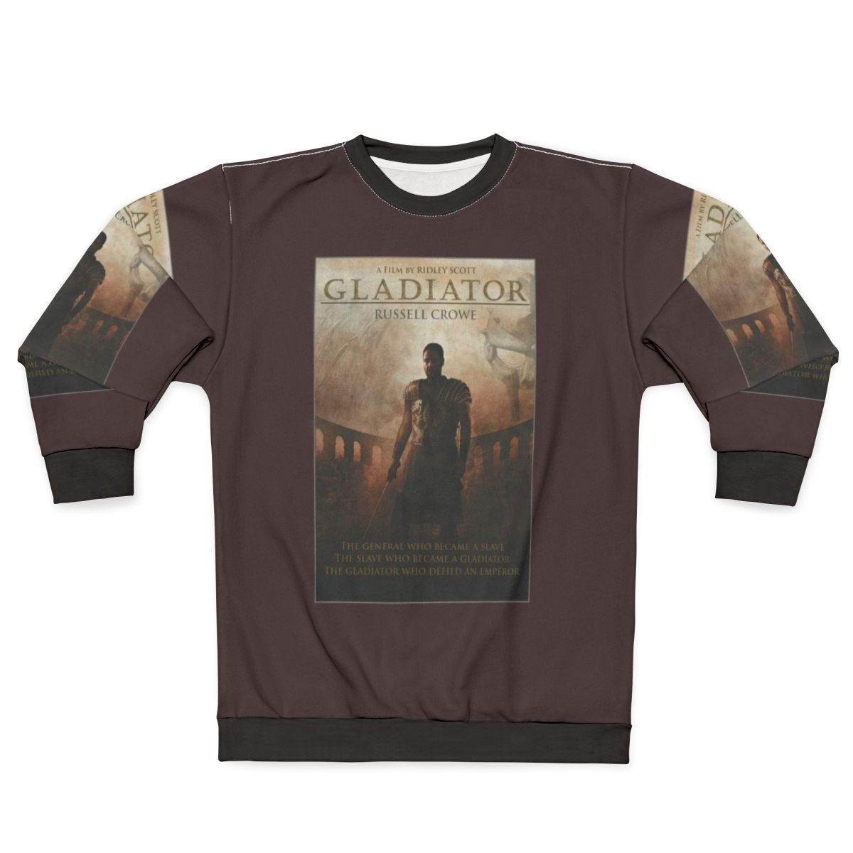Gladiator Sweatshirt with Minimalist Roman Design