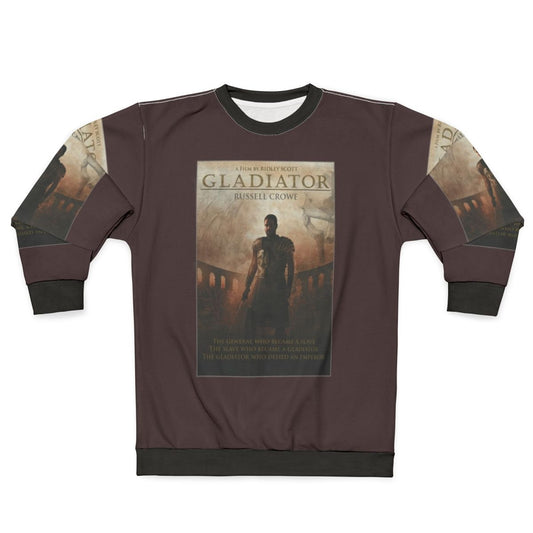 Gladiator Sweatshirt with Minimalist Roman Design