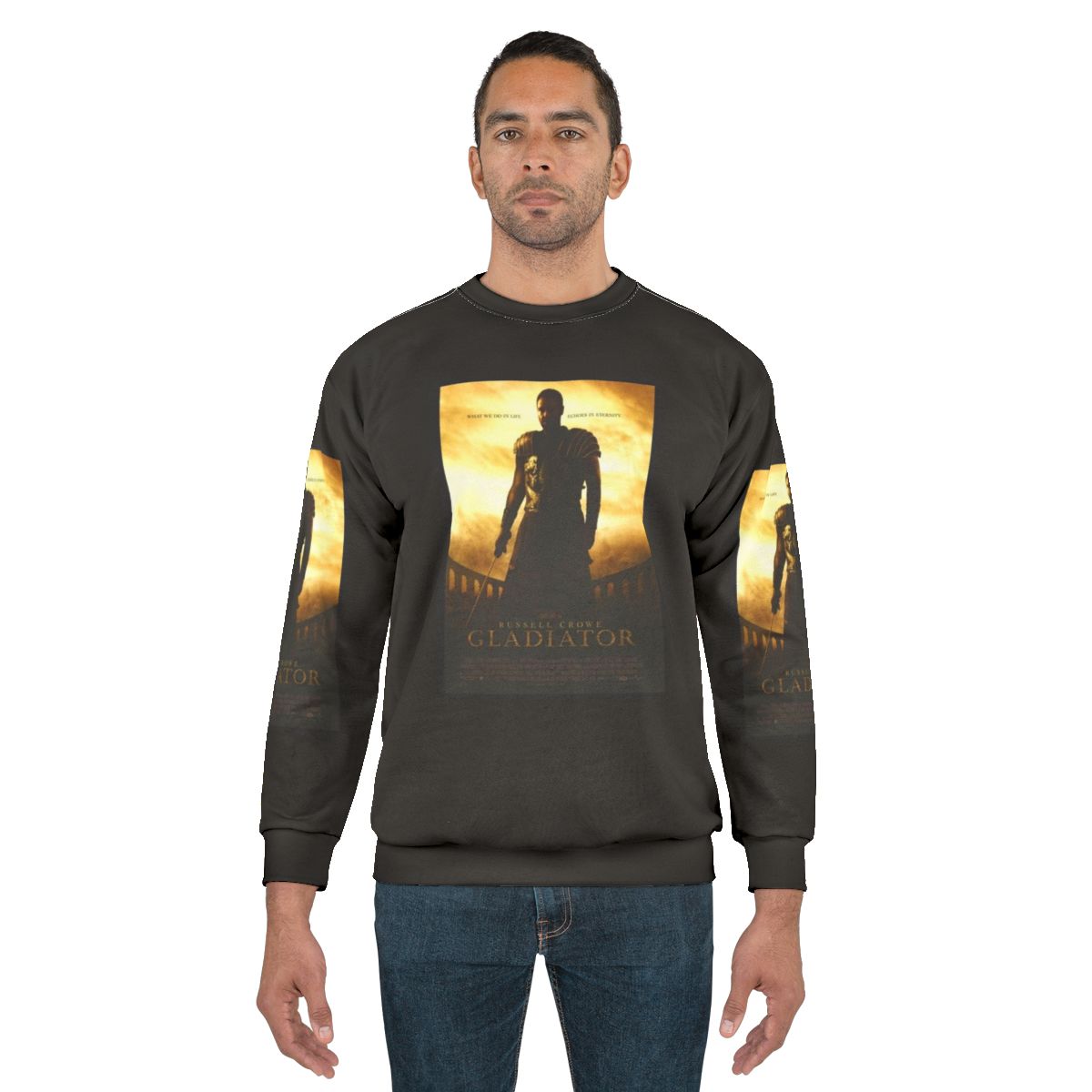Gladiator Sweatshirt with Roman Empire Motif