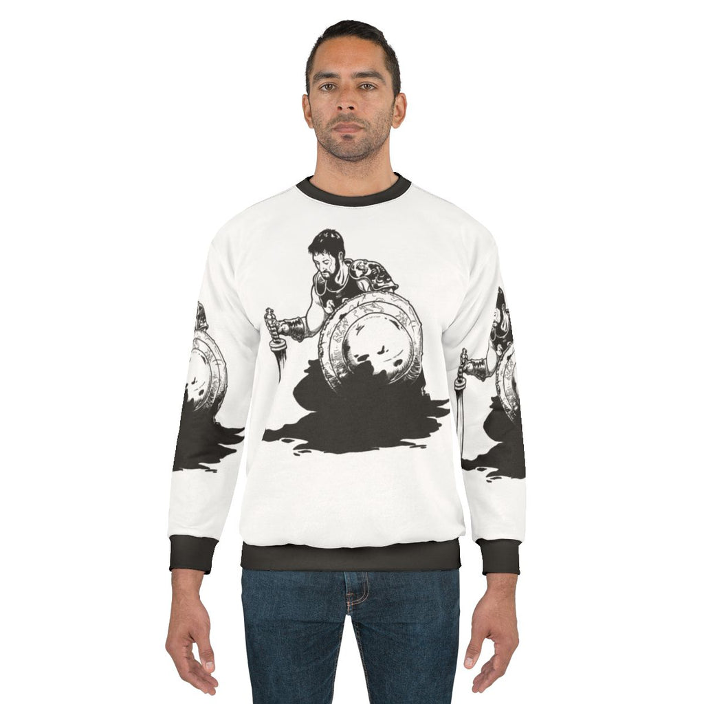 Gladiator Sweatshirt with Ancient Roman Design