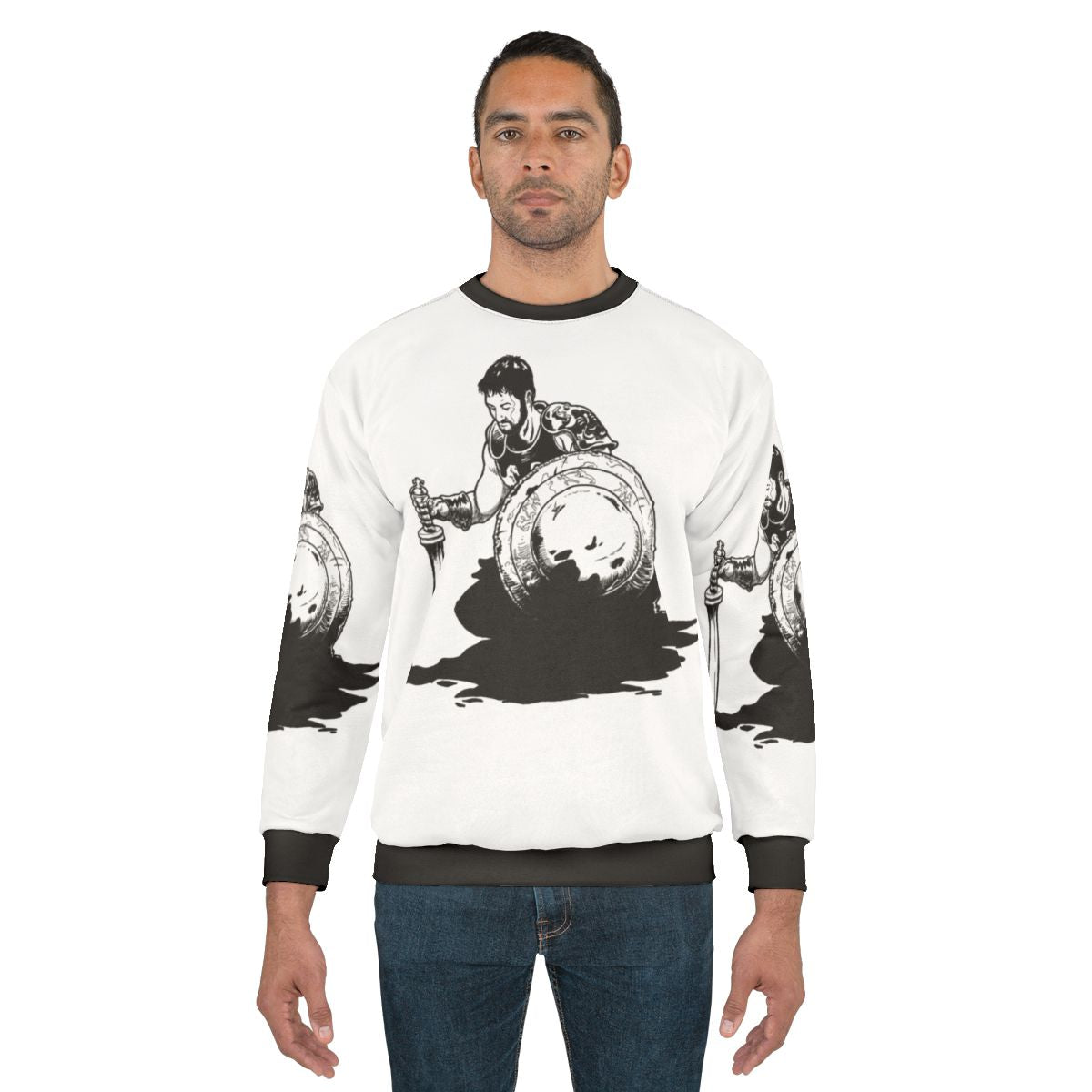 Gladiator Sweatshirt with Ancient Roman Design