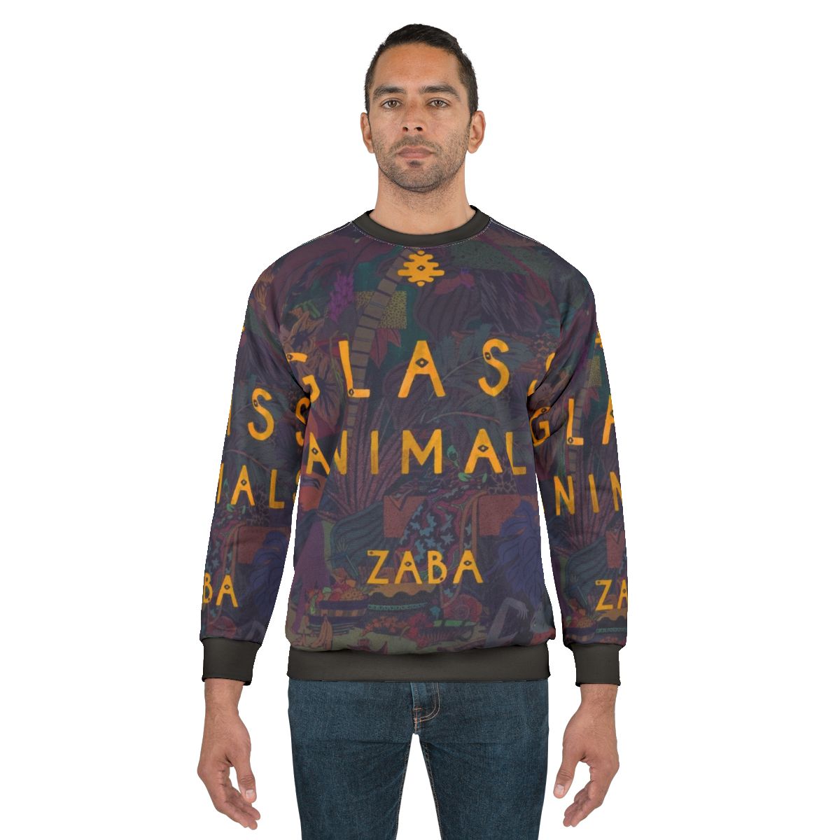 Glass Animals Trippy Sweatshirt with Indie Pop Album Art Design