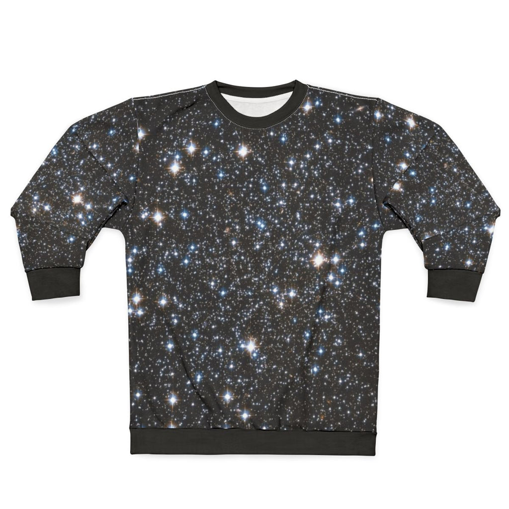 Glittering Galaxy Sweatshirt - Cosmic Clothing for Space Enthusiasts