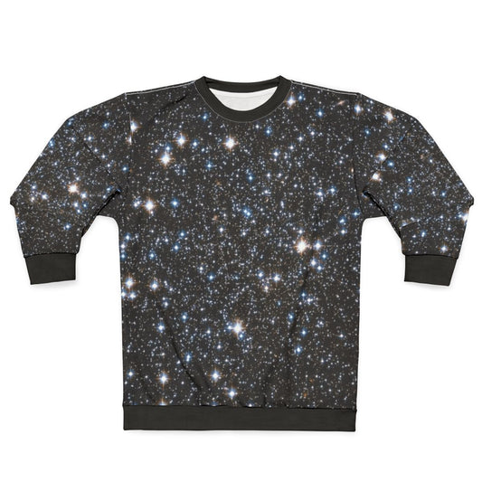 Glittering Galaxy Sweatshirt - Cosmic Clothing for Space Enthusiasts