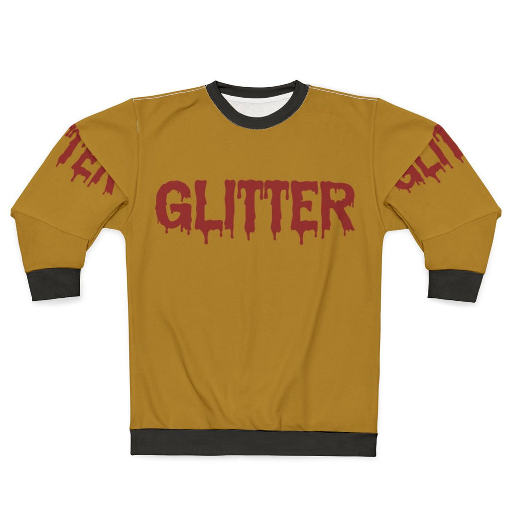 Glitter In Blood Horror Typography Sweatshirt
