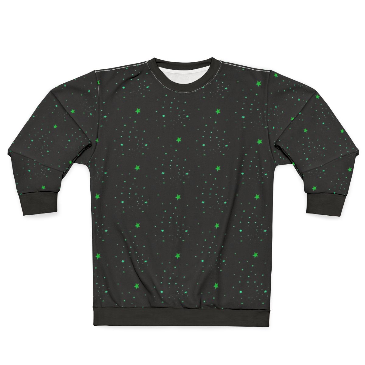 Glow in the Dark Star Pattern Aesthetic Sweatshirt