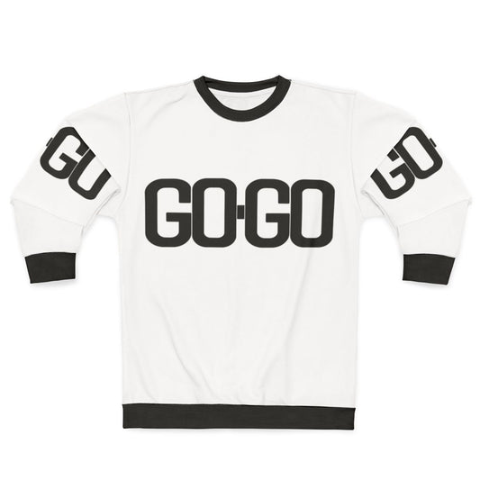 Go-Go Sweatshirt with 80s Pop Music Graphic