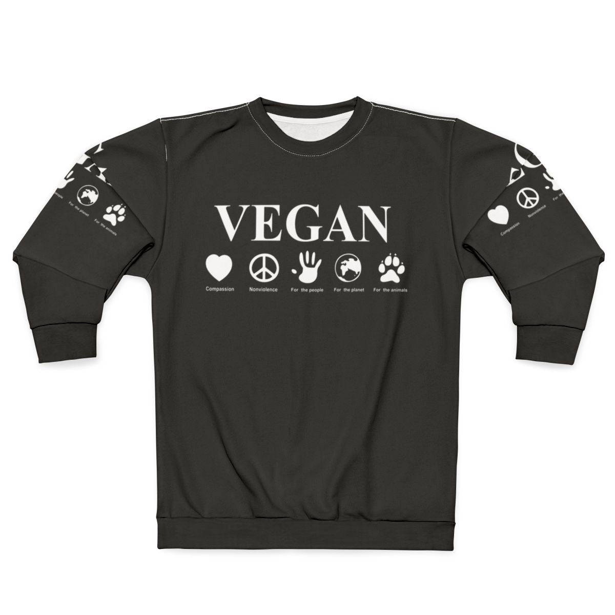 Vegan Sweatshirt with Compassionate Design